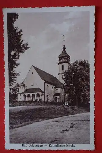 Ak Bad Salzungen, Katholische Kirche, um 1910 nicht gelaufen
