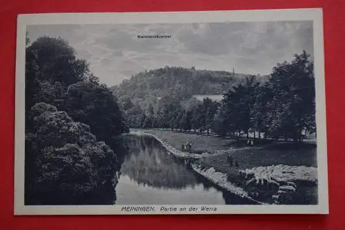 Ak Meiningen, Partie an der Werra, Bielsteinhäuschen, um 1920 nicht gelaufen