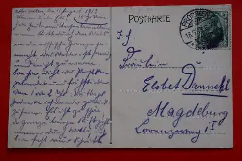 Ak Gruß aus Ostkrollen, Gasthaus Klein, Kirche, Schule, um 1913 gelaufen