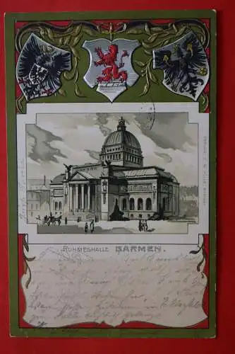 Ak Barmen, Ruhmeshalle, um 1900 gelaufen