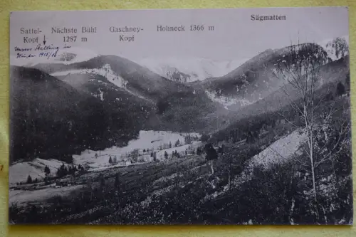 Ak Sägmatten, Sattelkopf Nächste Bühl Gaschney-Kopf Hohneck, um 1900 nicht  gel.