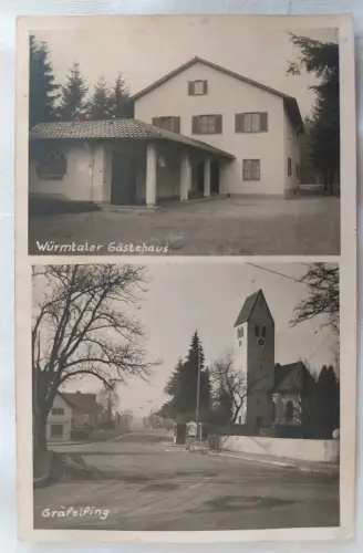 Ak Gräfelfing, Würmtaler Gästehaus,  um 1925 nicht gelaufen