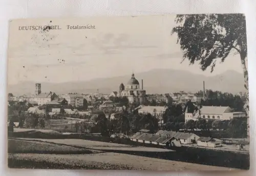 Ak Deutsch Gabel,  um 1921 gelaufen