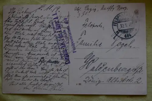 Ak Douai, um 1916 gelaufen Feldpost