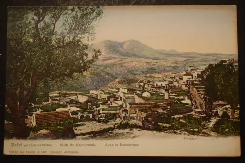 Ak Safet mit Dschermack, um 1910 nicht gelaufen, Jerusalem