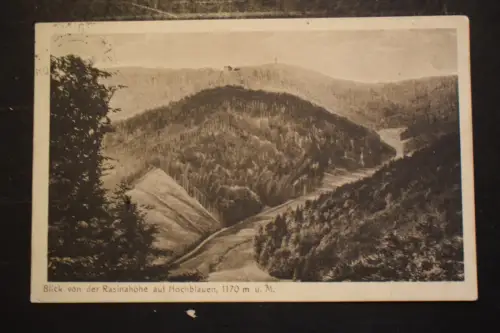 Ak Blick von der Rasinahöhe auf Hochblauen, um 1923 gelaufen