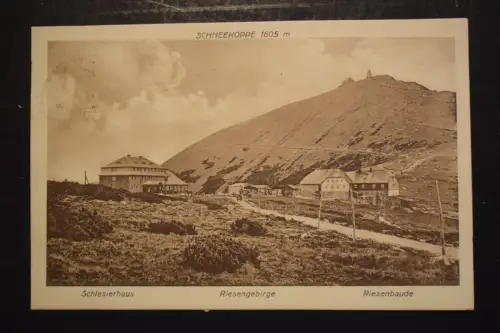 Ak Schlesierhaus, Riesengebirge, Riesenbaude, um 1924 gelaufen