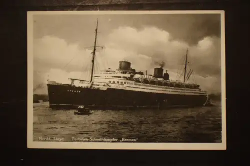 Ak Nordd. Lloyd, Turbinen-Schnelldampfer "Bremen", um 1910 nicht gelaufen