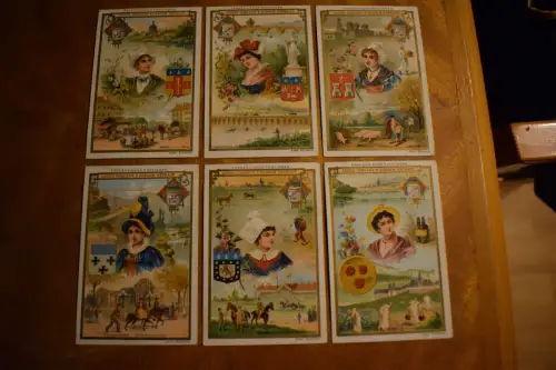 Liebig Sammelbilder Französische Provinzen, original und top!