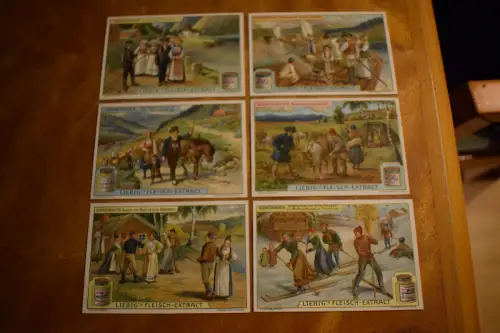 Liebig Sammelbilder Scandinavien, original und top!