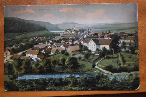 Ak  Güntersberge von der Selketalbahn,  um 1911  gelaufen