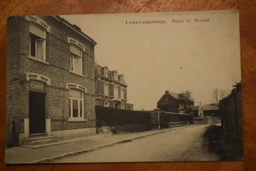 Ak Leuze-Longchamps. Route de Wuinée, um  1915 gelaufen