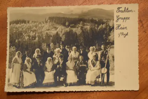 Ak Trachtengruppe Hain i/Riesengebirge, um 1938 gelaufen