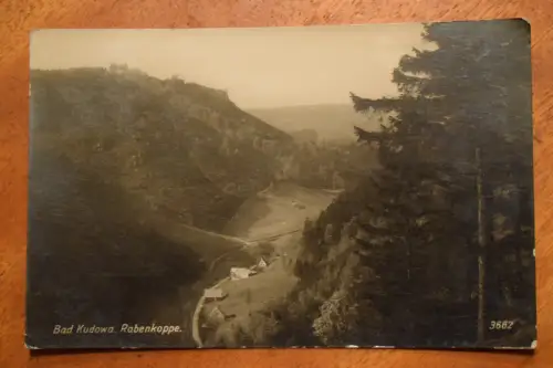 Ak Bad Kudowa, Rabenkoppe, um  1938 gelaufen