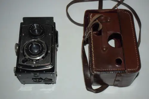 Rolleicord 6x6, Franke & Heidecke D.R.P. , D.R.G.M.,  f =7,5 u. 1:4,5 im Köcher