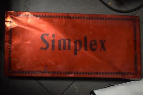 Simplex  No 775E Stempelkasten, voll, Stempelset, Stempel