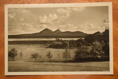 Ak Bösige mit Heideteich, Sudetenland Lichtbild von Karl Streer, um 1925 n. gel.