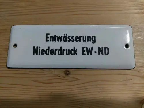 Emailleschild, Schild Emaille, Email, Bahn, Maschinenbau