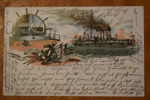 Ak Gruß von der Marine  um 1915 gelaufen