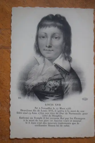 Ak Louis XVII,  um 1900 nicht gelaufen