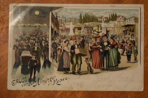 Ak Gruß von der Winzinger Kerwe, um 1910  gelaufen