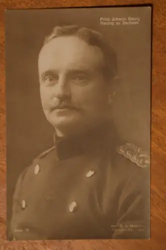 Ak Prinz Johann Georg Herzog zu Sachsen, 1916 gelaufen