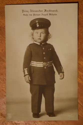 Ak Prinz Alexander Ferdinand, Sohn des Prinzen August Wilhelm, um 1914 nicht gel