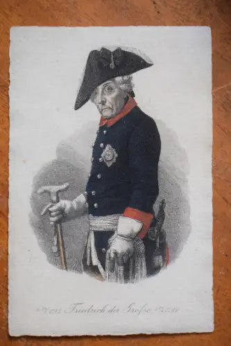 Ak Friedrich der Große 1712 - 1786, Serie 26, Stahlstich-Portrait-Galerie, 1900