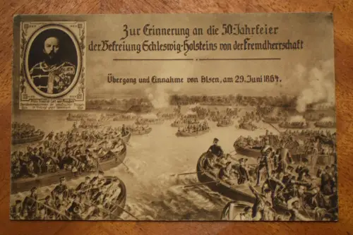 Ak Zur Erinnerung an die 50-Jahrfeier der Befreiung Schleswig-Holsteins