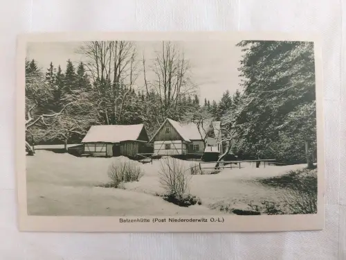 Ak Batzenhütte, (Post Niederoderwitz O.-L.), um 1926 nicht gelaufen