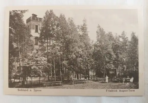 Ak Schland a  Spree, Friedrich August Turm,  um 1926 nicht gelaufen