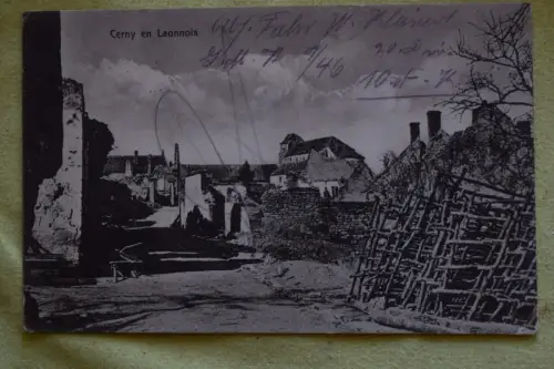 Ak Cerny en Laonnois, um 1916 gelaufen