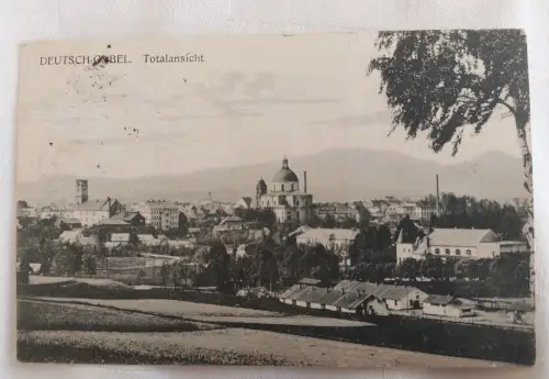 Ak Deutsch Gabel,  um 1921 gelaufen