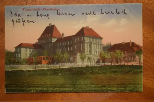 Ak Hohenmölsen, Knappschafts-Krankenhaus um 1910 nicht gelaufen