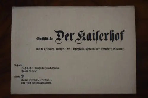 Ak Halle, Gaststätte der Kaiserhof, Reilstr. 132 Serie 2 mit 6 Karten nicht gel.