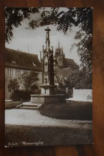 Ak Erfurt, Herrmannplatz, 1929 gelaufen