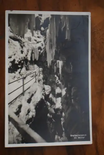Ak Breitachklamm im Winter, 1935 gelaufen