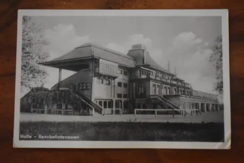 Ak Halle - Rennbahnterrassen, um 1954 nicht gelaufen