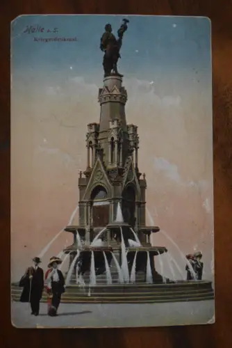 Ak Halle, Kriegerdenkmal, um 1926 gelaufen