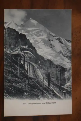 Ak Jungfraubahn und Silberhorn, um 1910 nicht gelaufen