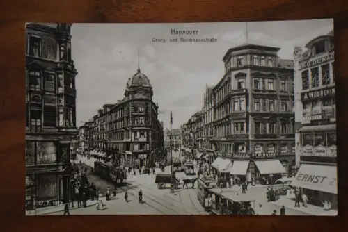 Ak Hannover, Georg und Nordmannstraße, 1977 gelaufen