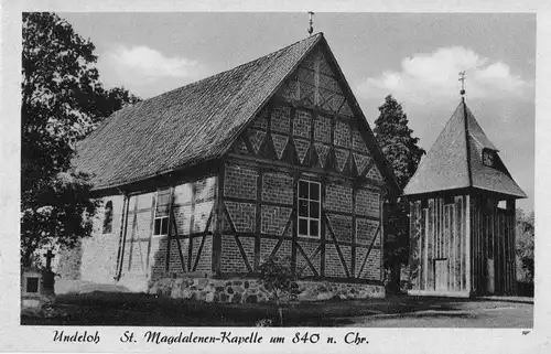 AK - Undeloh - St.Magdalenen-Kapelle ca. 60er Jahre / - 1771 -