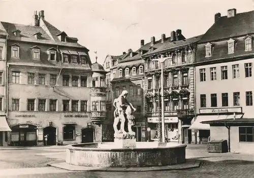Ak Gera - Markt mit Simsonbrunnen