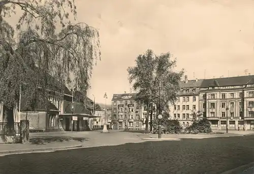 Ak Gera - Südbahnhof am Sachsenplatz