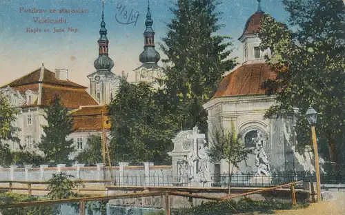 Ak Velehradu - Pozdrav ze staroslav - Kaple sv. Jana Nep.
