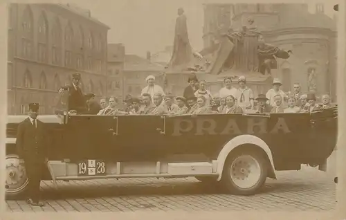 Ak Prag Stadtrundfahrt