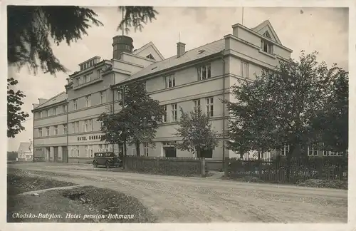 Ak Chodsko-Babylon Hotel pension Bohmann