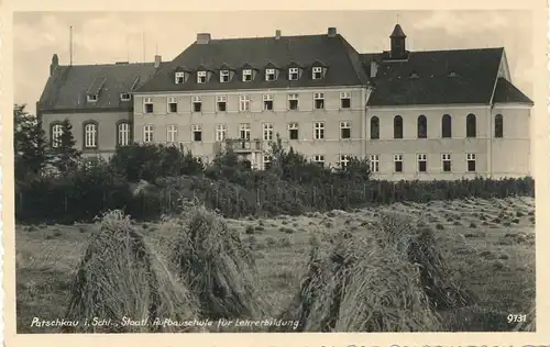Ak Patschkau i. Schl. Staatl. Aufbauschule für Lehrerbildung