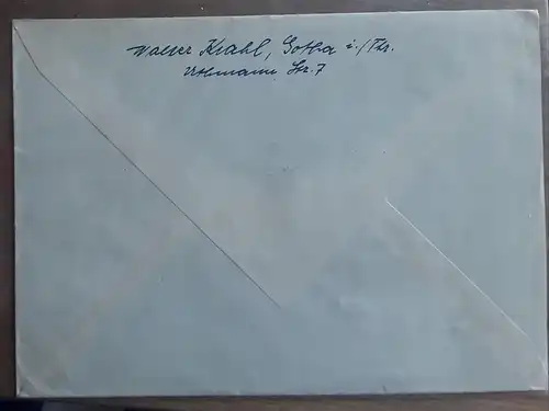  65 Jahre Philatelie Gotha - Briefmarken Jubiläums Ausstellung  1955 - Brief Gotha  nach Berlin 