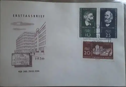 1956 110 Jahre Carl-Zeiss-Werke Jena SSt 9.11.1956 Jena